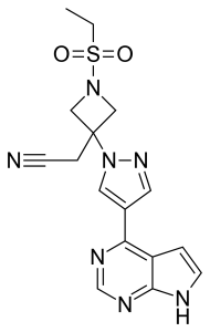 Chemical Structure of Baricitinib | 1st Cancer