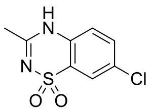 Chemical Structure of Diazoxide | 1st Cancer