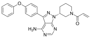 Chemical structure of ibrutinib | 1st Cancer